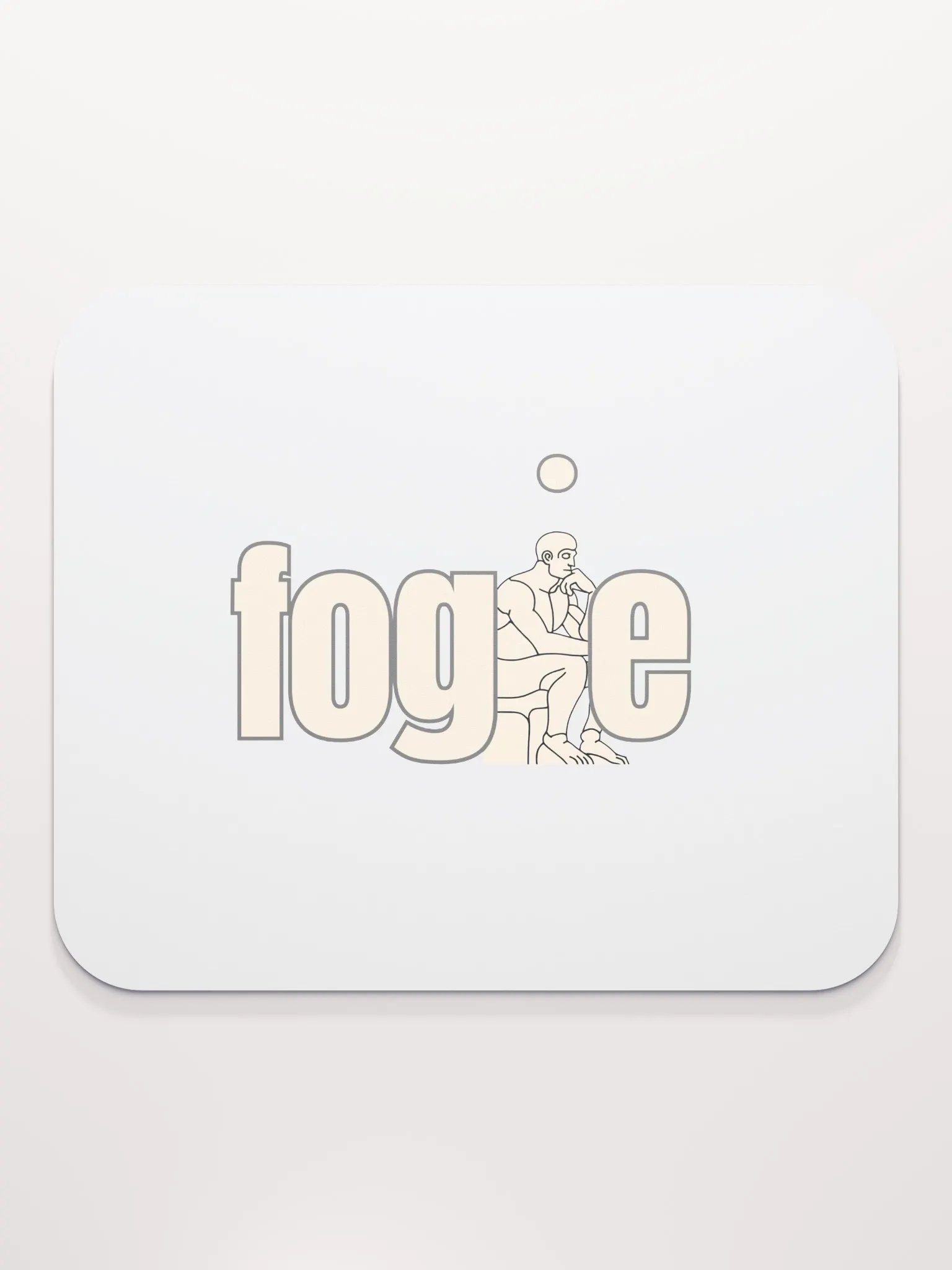 Contemplative Fogie Thinker Mouse Pad product image (2)