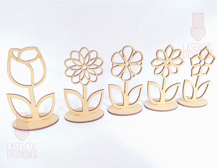 Flowers Bundle (Set 1-2-3-4) - Laser Cut Files product image (2)