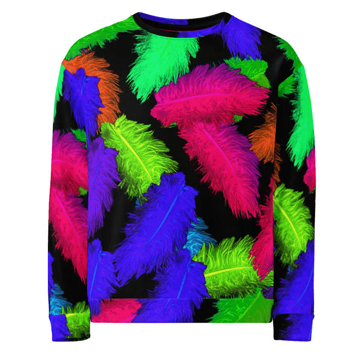 Abstract Feathers Pattern Unisex Sweatshirt product image (1)