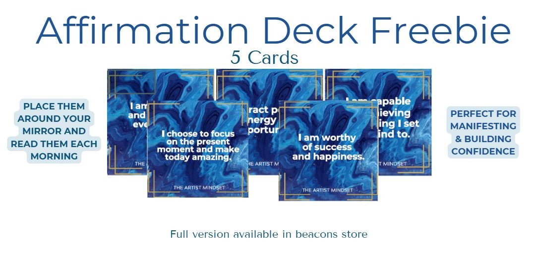 5 Powerful Affirmations to Start Your Day with Confidence - 5 Cards (Freebie) product image (1)