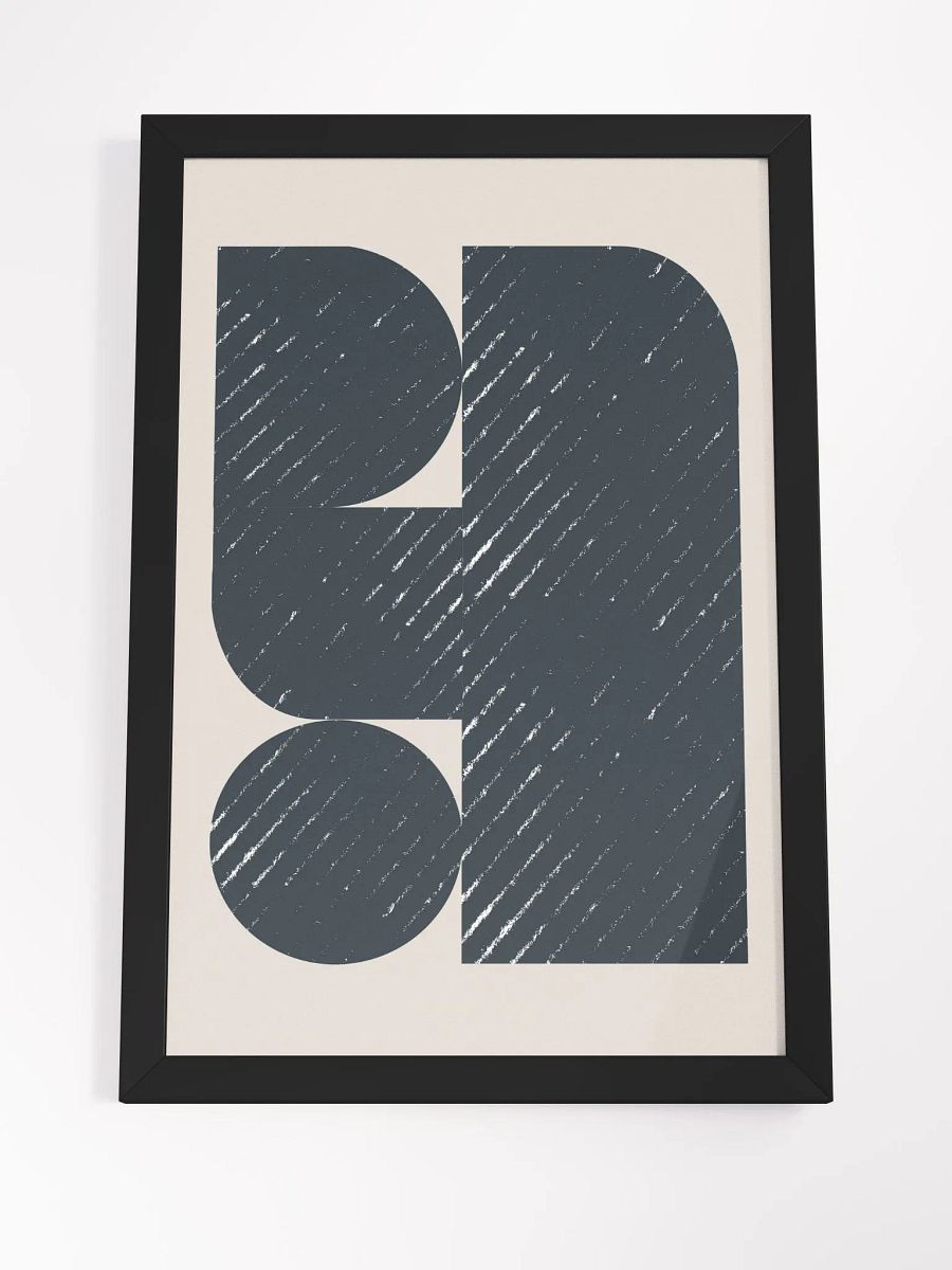 Geometric Harmony Framed Art Print – Modern and Minimalist Home Decor product image (5)
