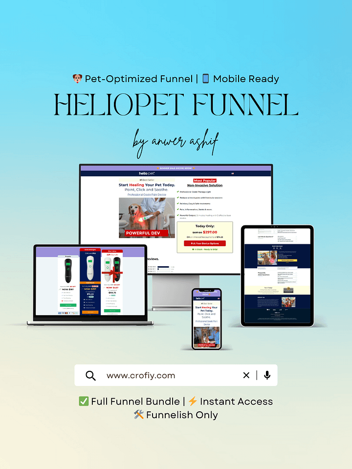 HelioPet Funnelish Templates product image (1)