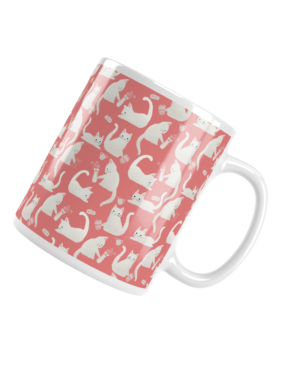 Bad Cats Knocking Stuff Over Mug, Pink product image (10)