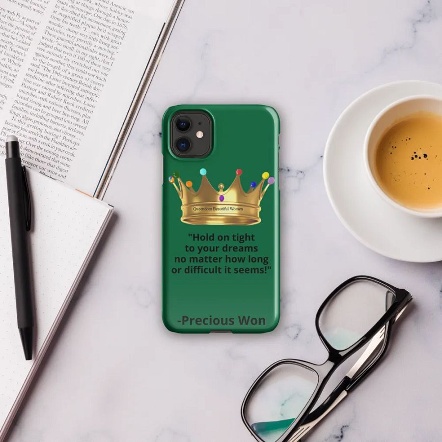 Queendom Beautiful Women iPhone® Snap Case (Green/Emerald) product image (8)