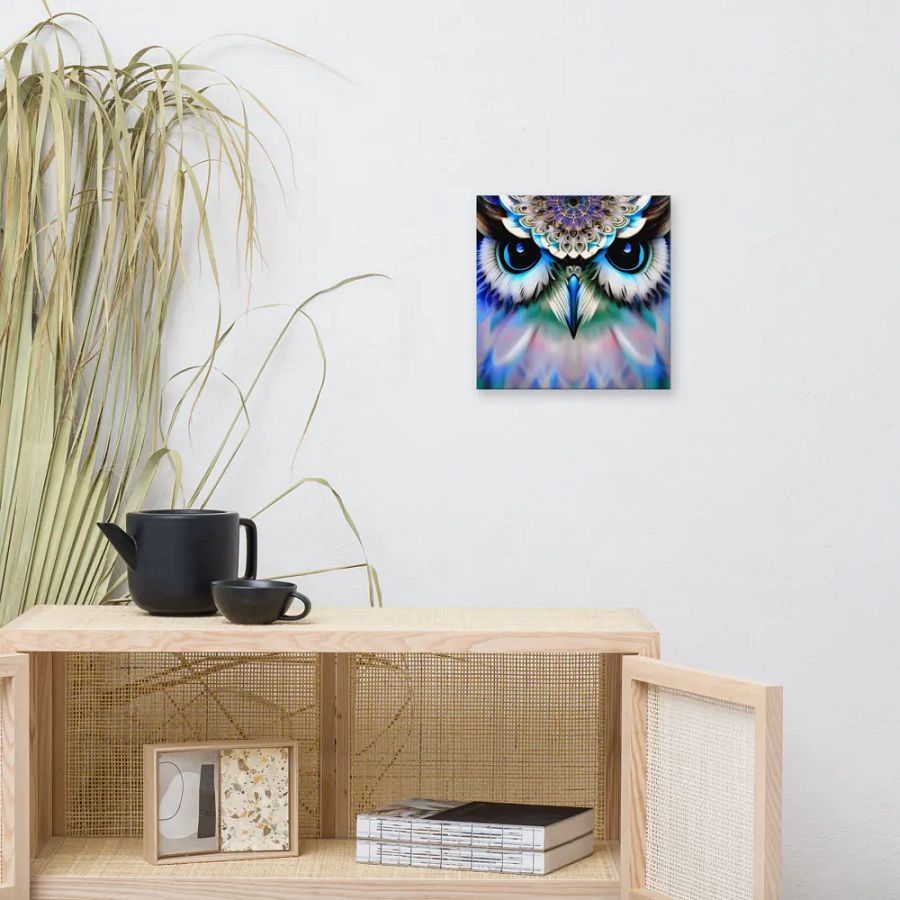 Fantasy Fractal Owl Art - v14 product image (11)