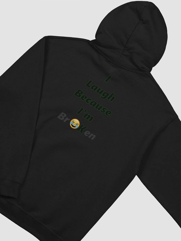 Black Broken Hoodie product image (2)