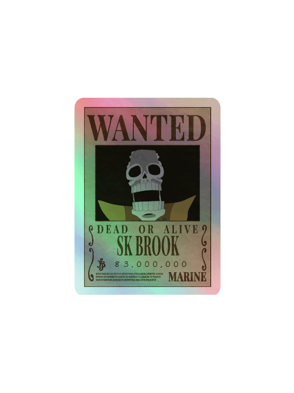 SK Brook Wanted Holographic Sticker Sheet product image (6)
