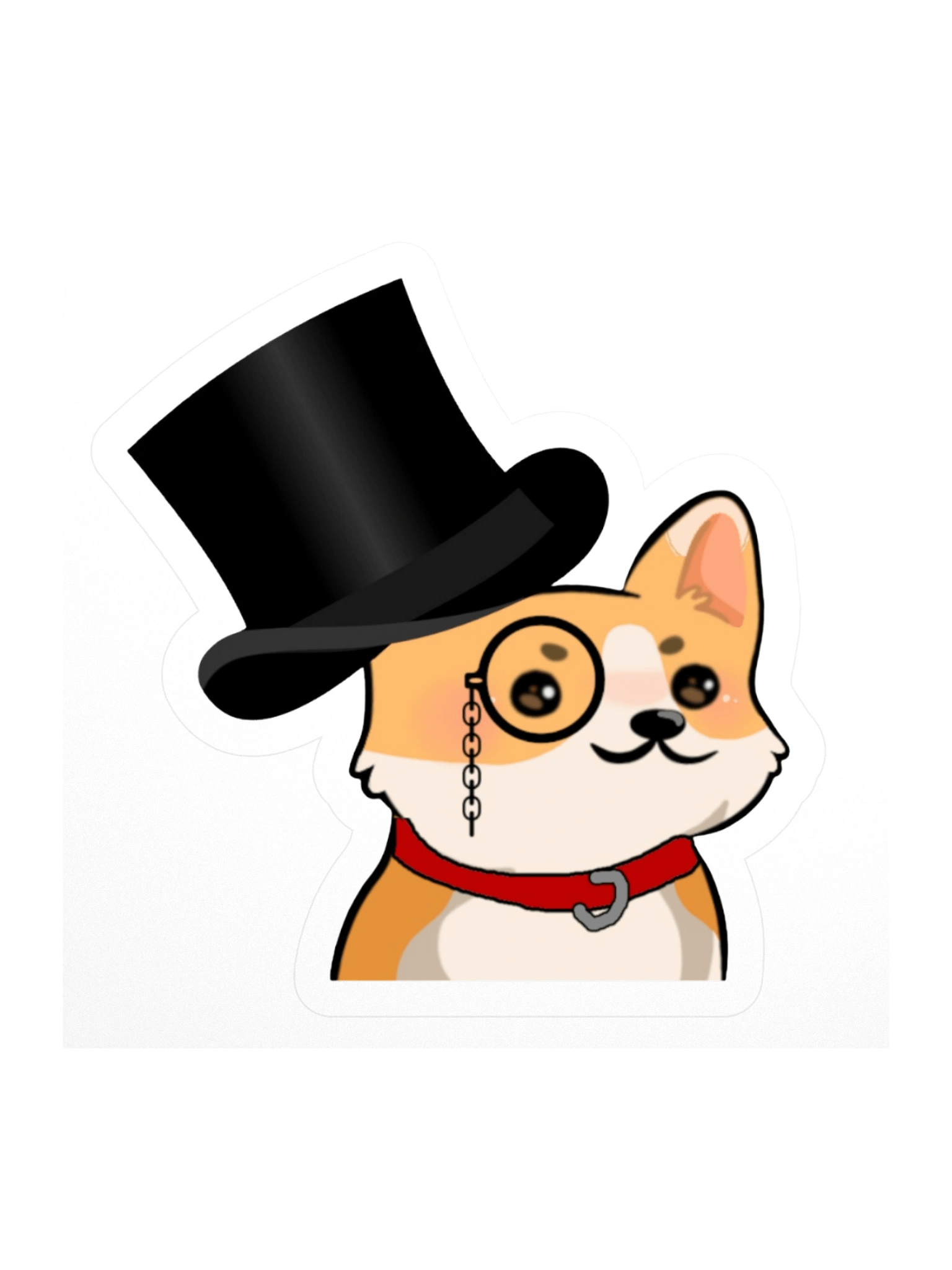a distinguished gentlecorg sticker product image (1)