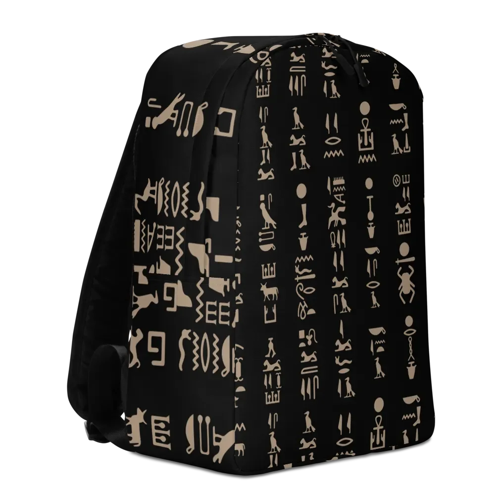 Isis Black Hieroglyphs Backpack product image (3)