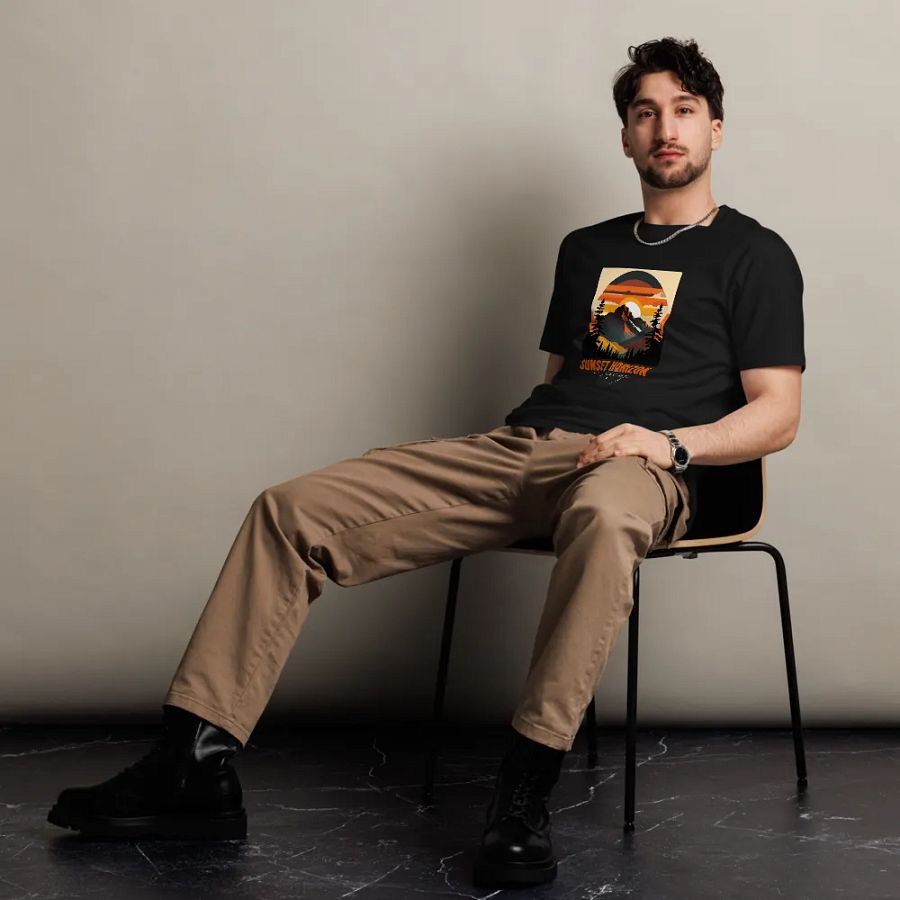 Sunset Horizon Mountain Tee product image (6)