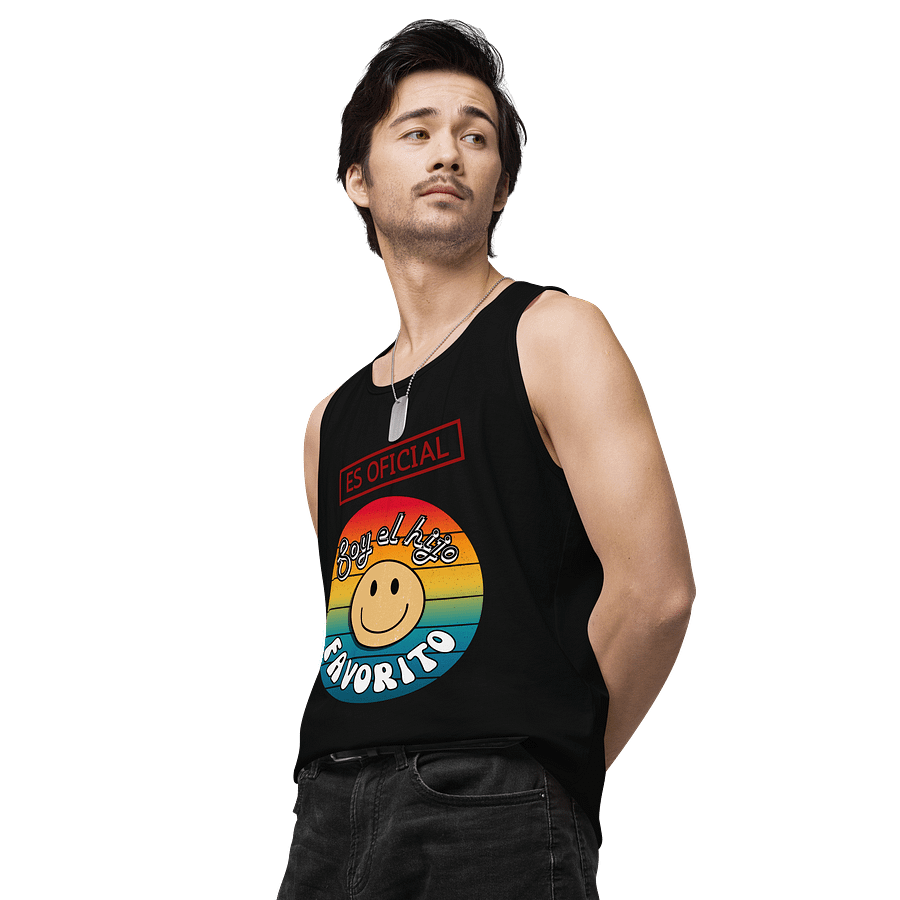 retro tanktop for son es oficial soy el hijo favorito product image (5)