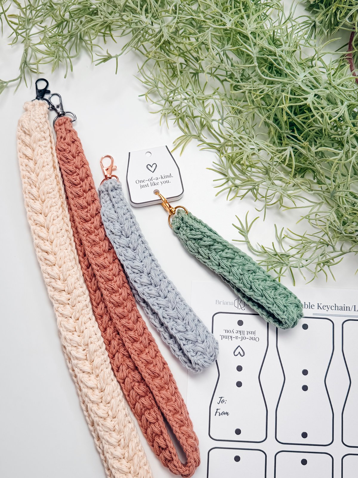 Wheat Stitch™ Keychain & Lanyard Crochet Pattern product image (6)