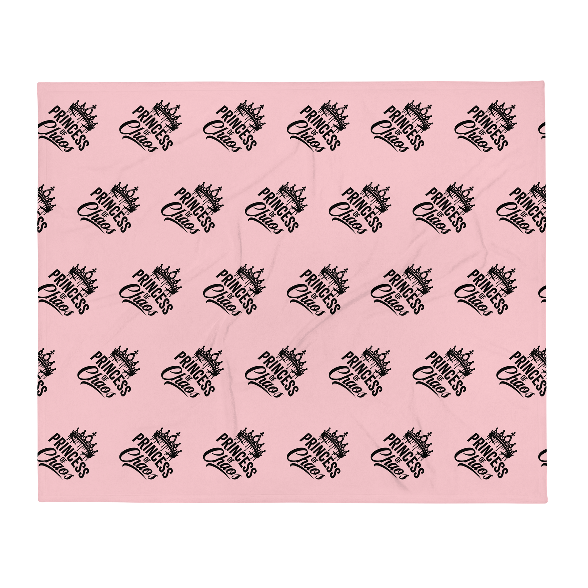Princess of Chaos Tiara Throw Blanket (Pink & Black) product image (1)