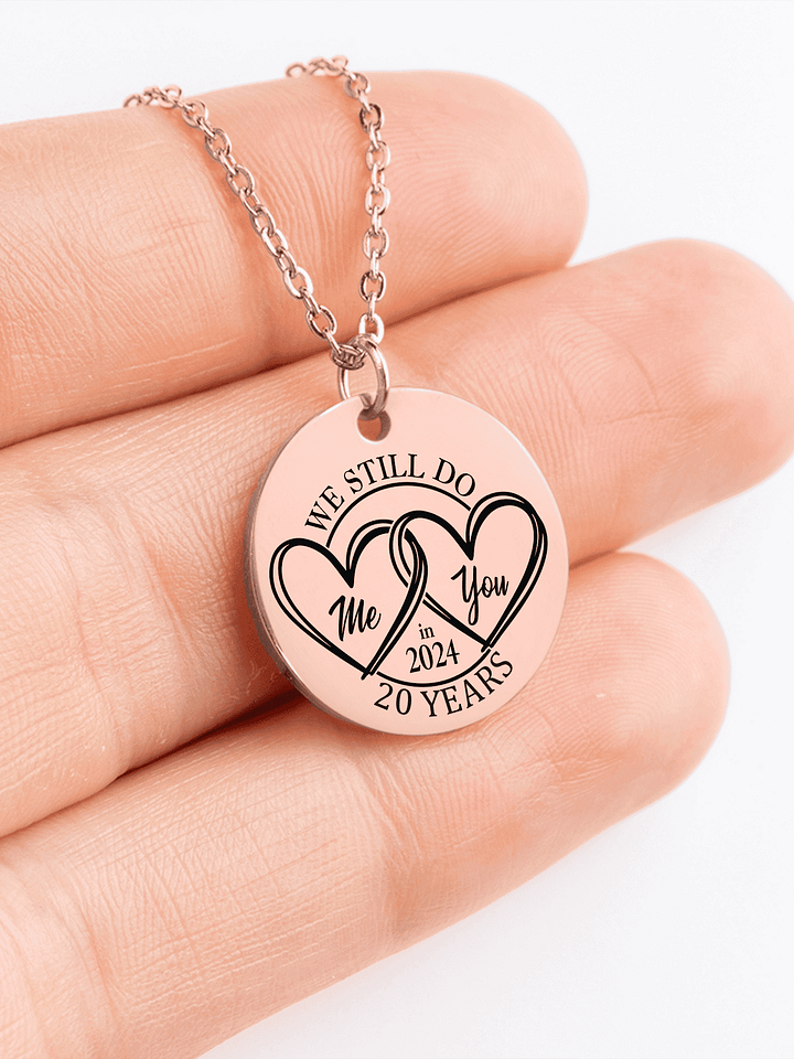 We Still 'I DO' 20 Years Later Anniversary Necklace product image (1)
