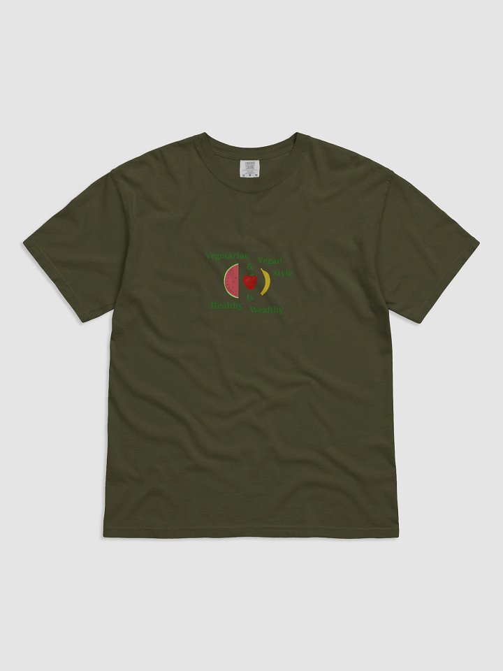 Healthy Wealthy Vegetarian T-Shirt product image (1)