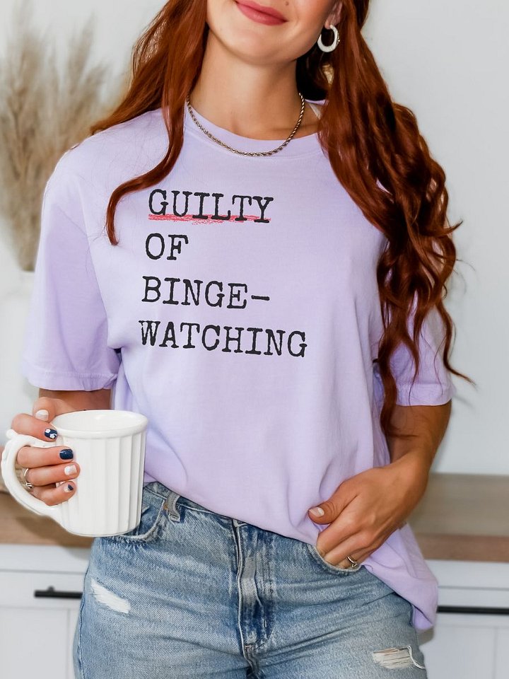 Guilty of Binge-Watching True Crime Documentaries – Funny Gift for Crime Show Addicts product image (1)
