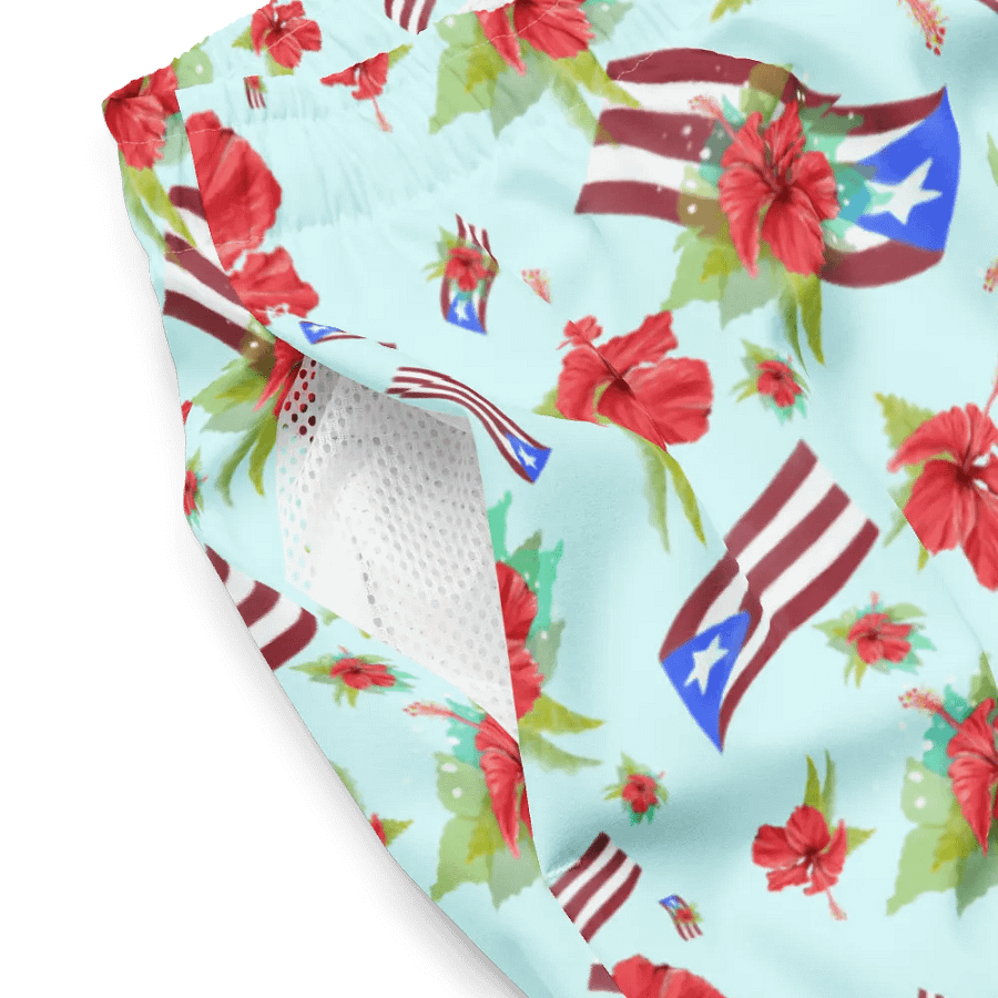 Puerto Rican Pride Swim Shorts product image (5)
