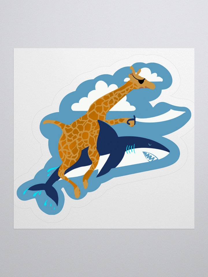 Giraffe Attack! Sticker product image (1)