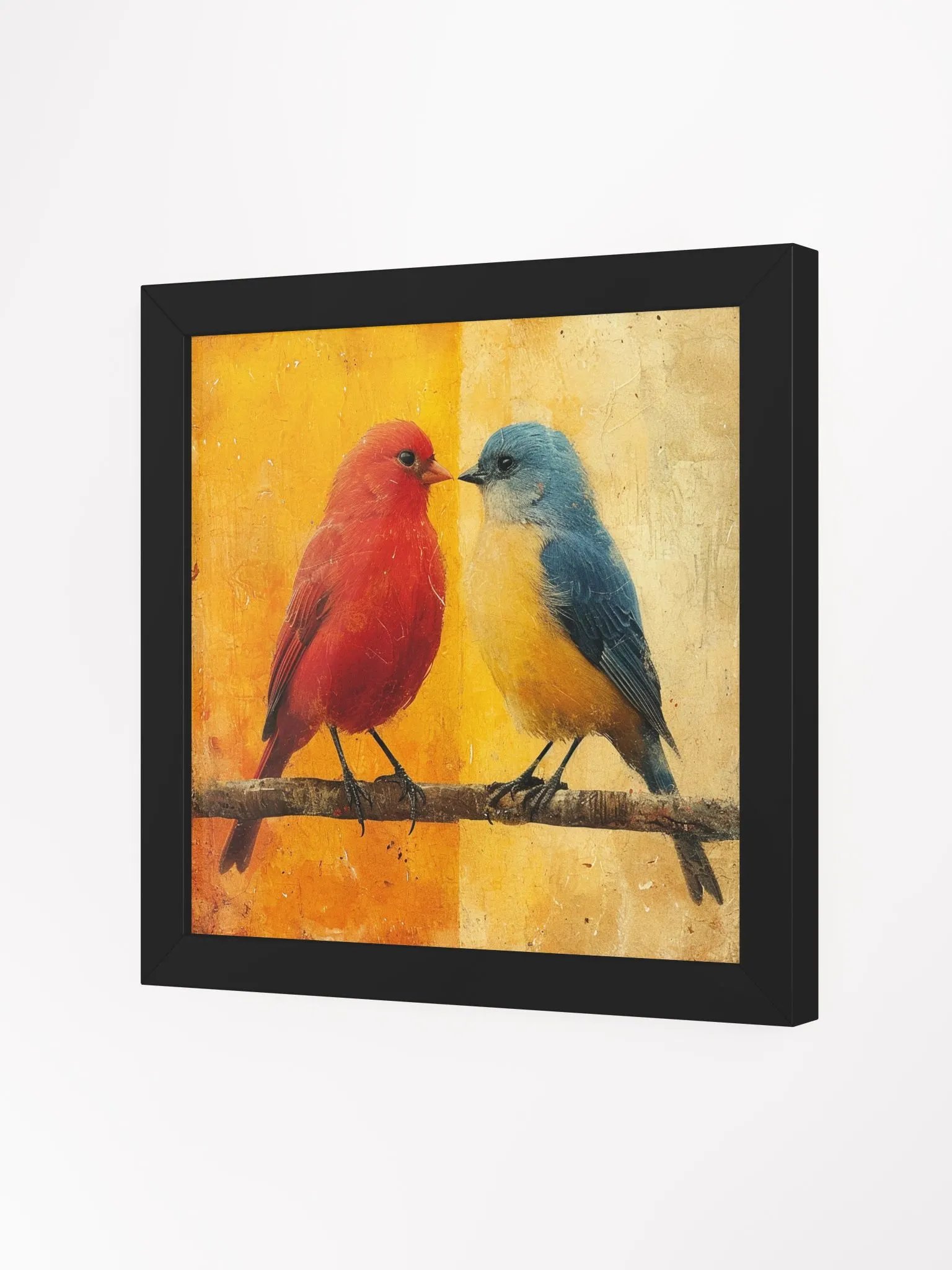Colorful Red Bird and Blue Bird Wall Art product image (11)
