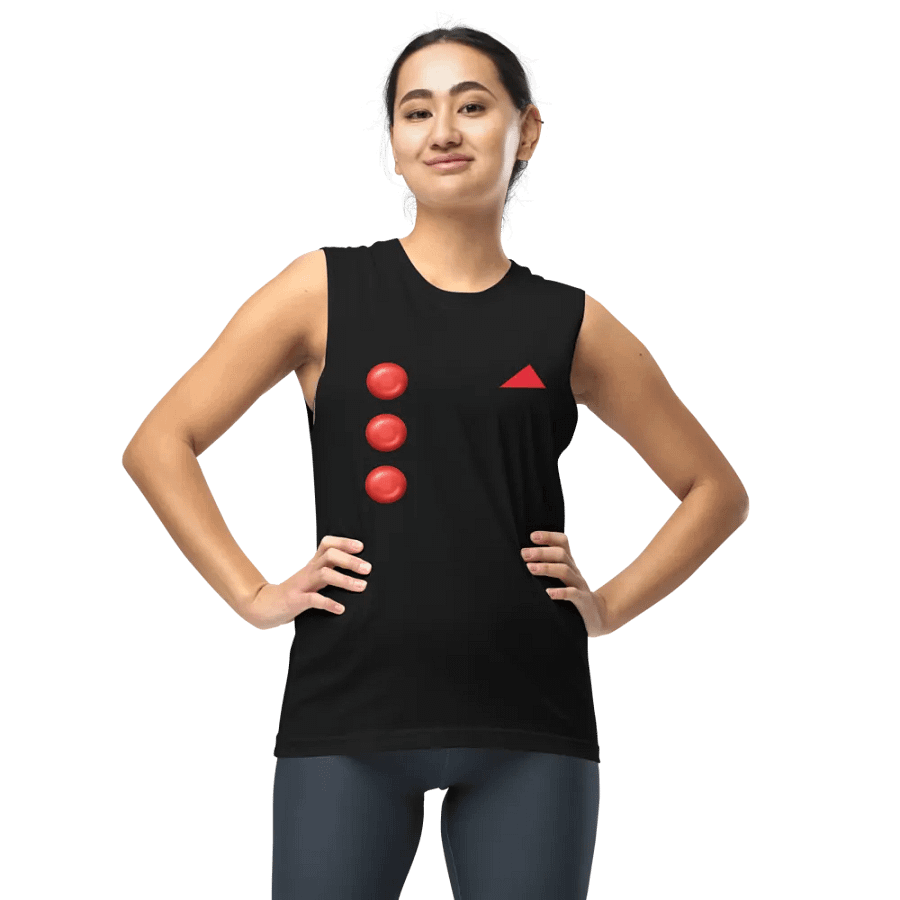 Red Button and Hankie Muscle Tank product image (10)