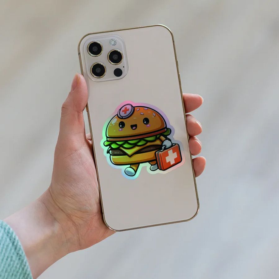 Dr. Burger Holographic Sticker Sheet product image (8)