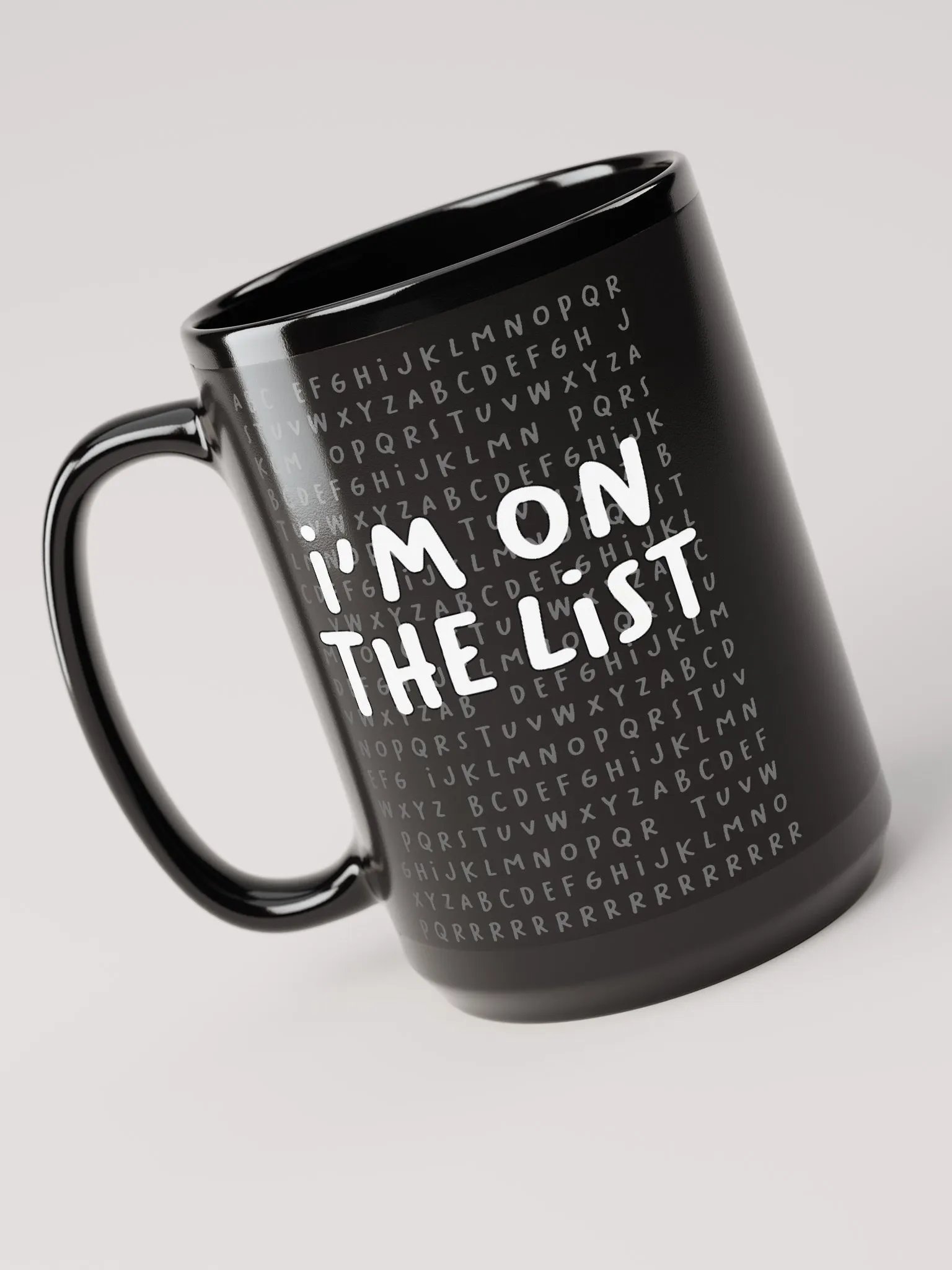 The List Black Mug (15oz) product image (1)