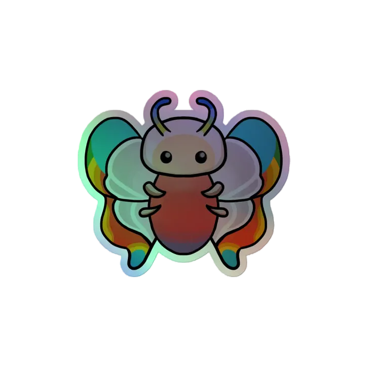 Rainbow-Tipped Butterfly - Holo Sticker product image (2)