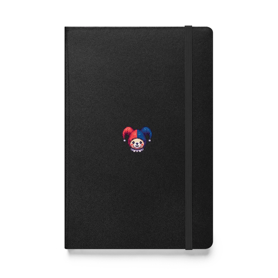 Pixel Art Teddy Bear Jester Hardcover Bound Notebook | JournalBook® product image (1)