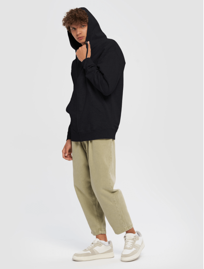 [GrooveZone] Fleece zip up Hoodie product image (1)