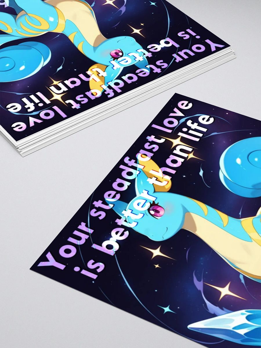Bible Cuties Adora - Your steadfast love is better than life Sticker product image (4)