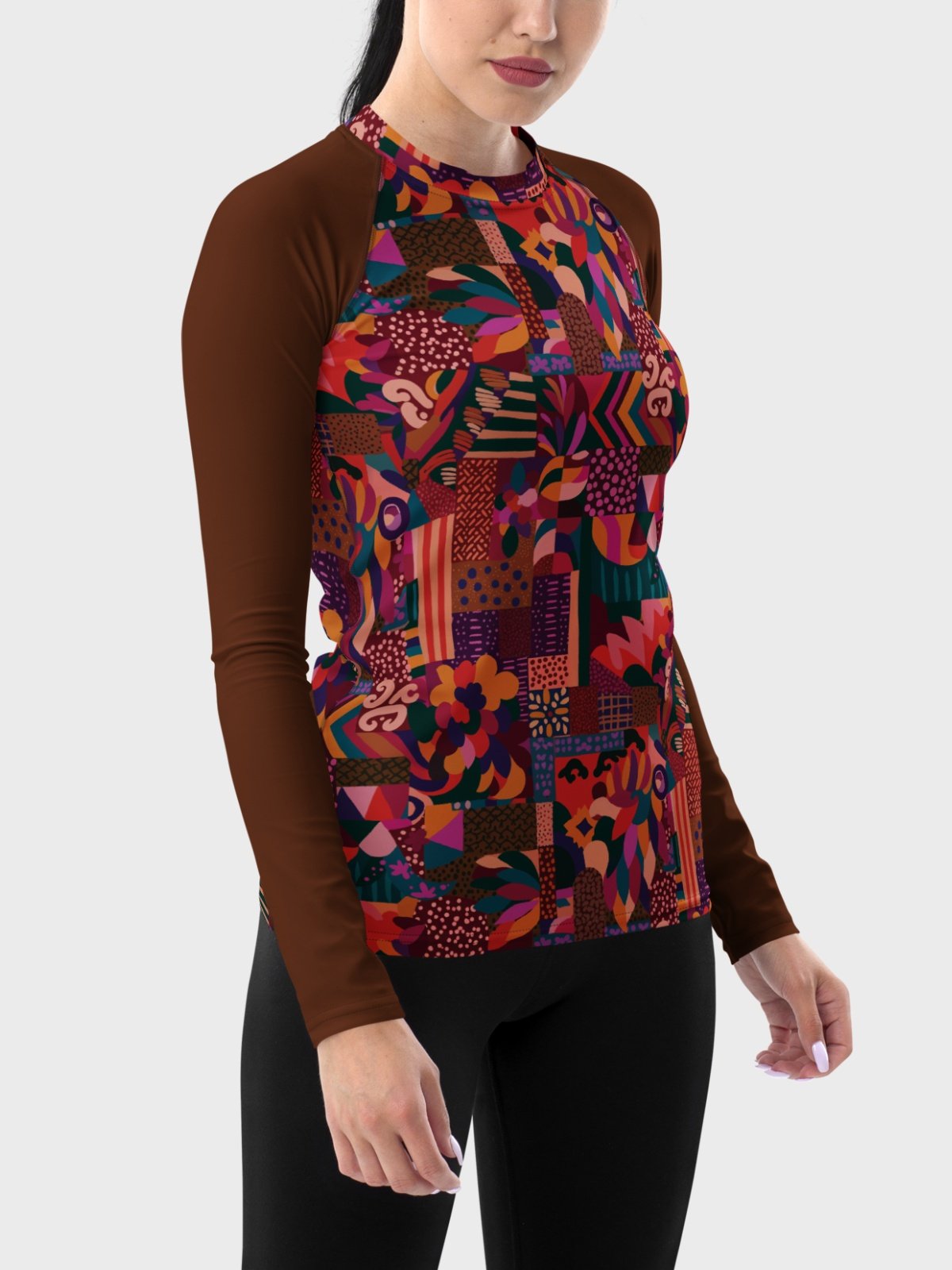 Rash Guard "Abstract African Ethnic Pattern" product image (4)