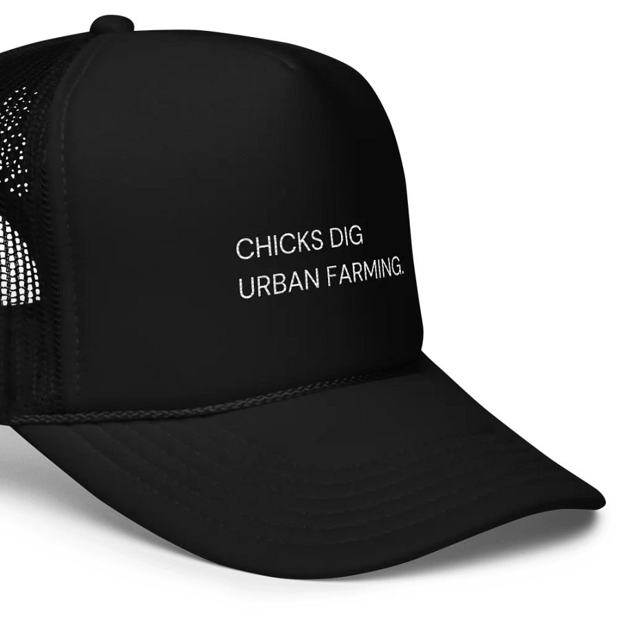 Chicks Dig Urban Farming Trucker product image (5)