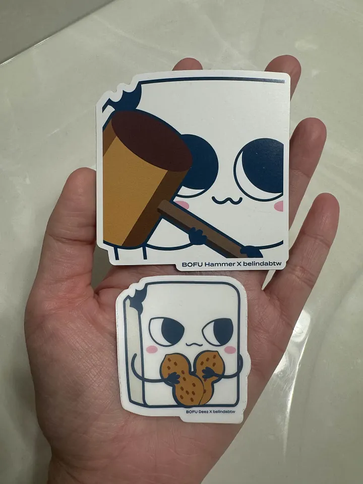 bofuHammer magnet and bofuDeez sticker product image (1)