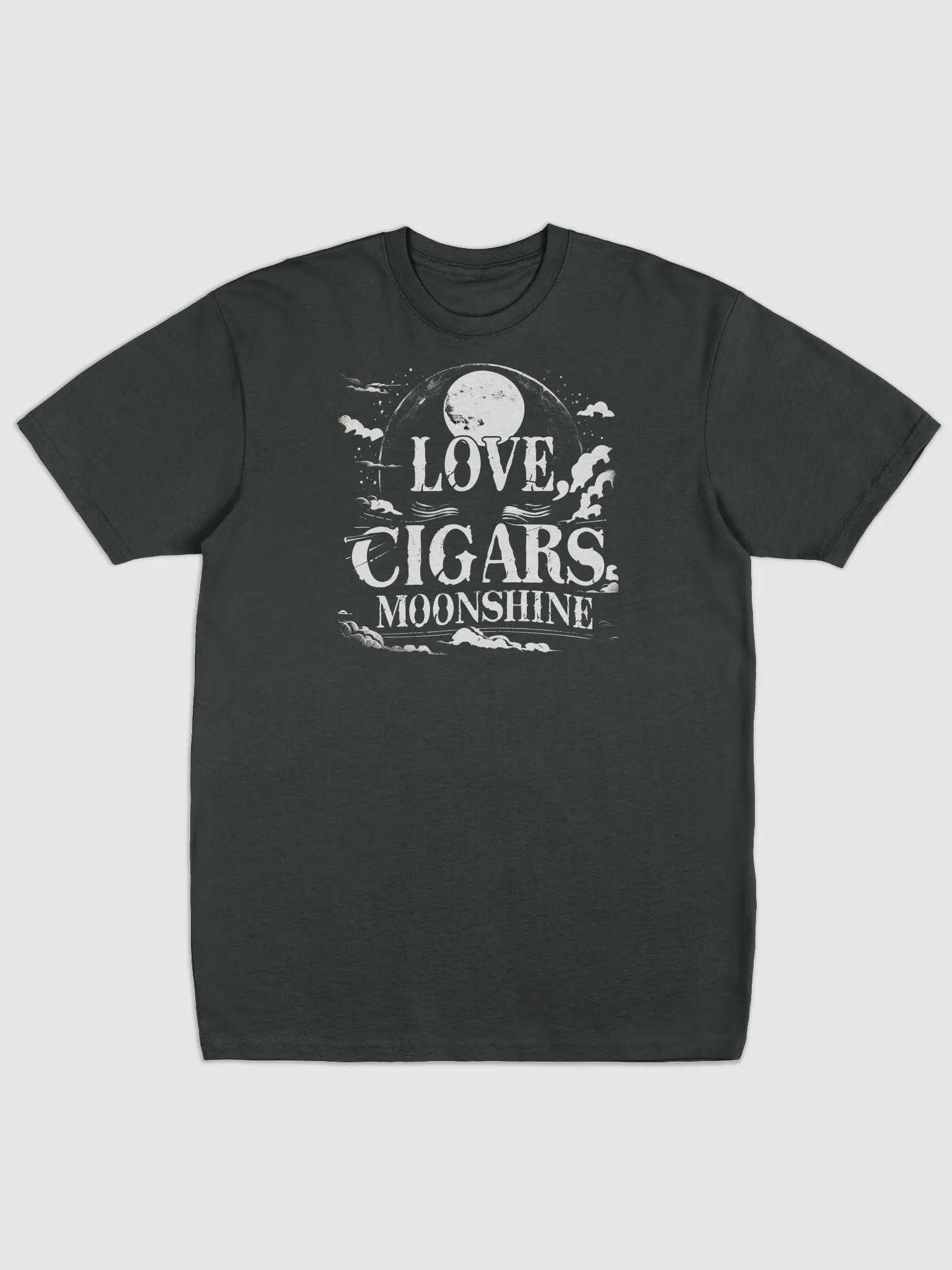 Love, Cigars, and Moonshine T-Shirt - Classic & Charming Southern-Inspired Apparel product image (1)