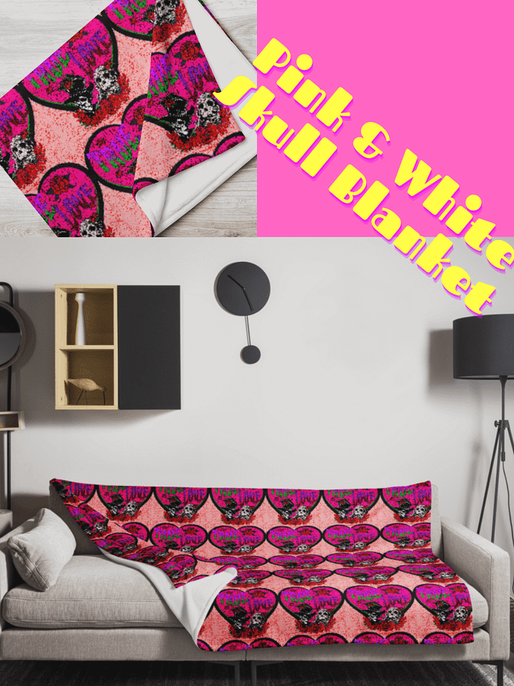 True Love Pink & White Blanket product image (2)