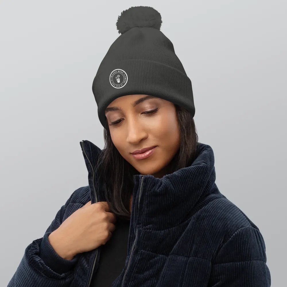 If Friends Were Flowers Pom Pom Beanie (Grey) product image (10)