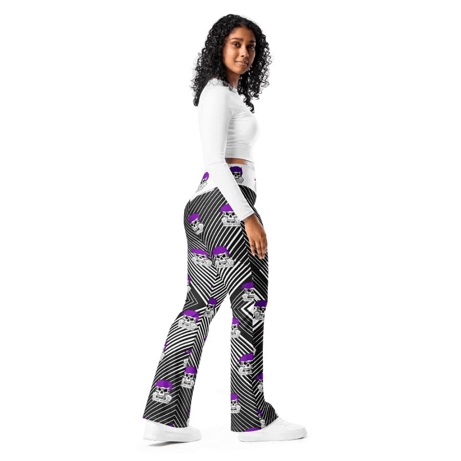 Enigma Nation All-Over Print Flare Leggings product image (12)