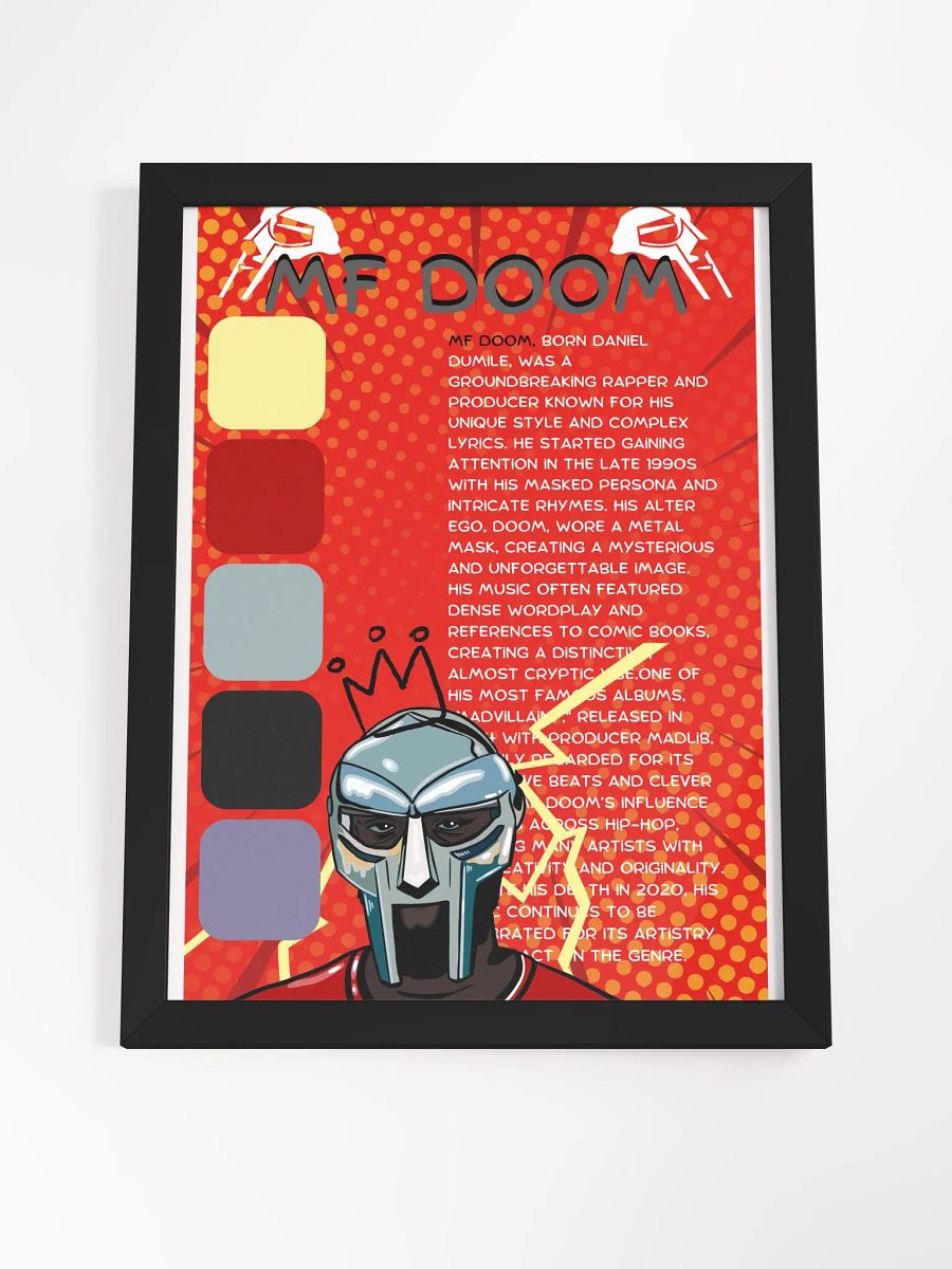 (12x16in) MF DOOM: Framed Matte Poster product image (4)