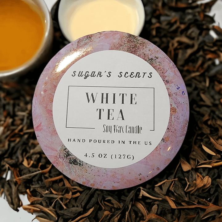 White Tea Candle (4.5oz) product image (2)