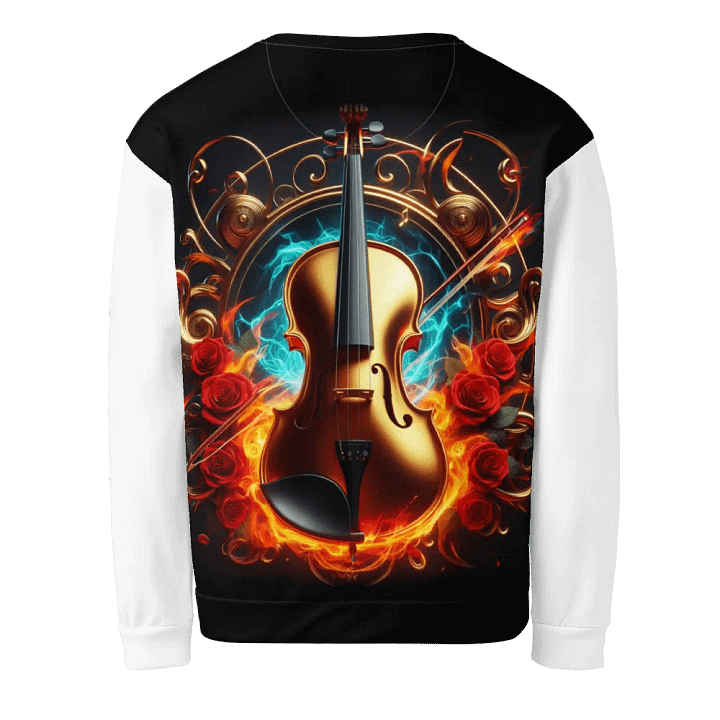 Flame Melody Violin - Unisex Sweatshirt #30 product image (2)