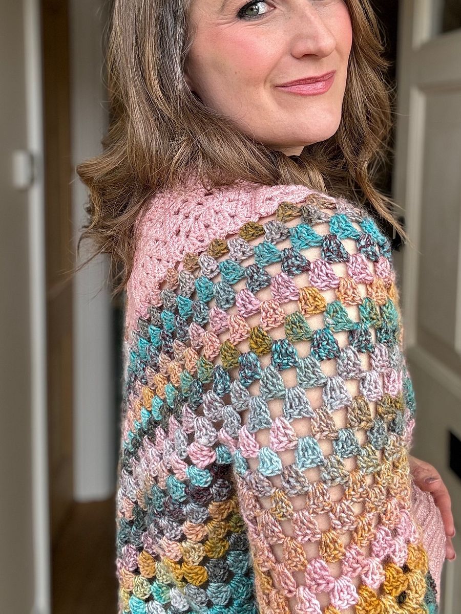Modern Granny Square Sweater Pattern Adult Sizes product image (7)