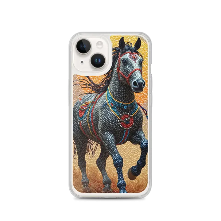 Faux Beaded Horse Mosaic iPhone® Case product image (2)