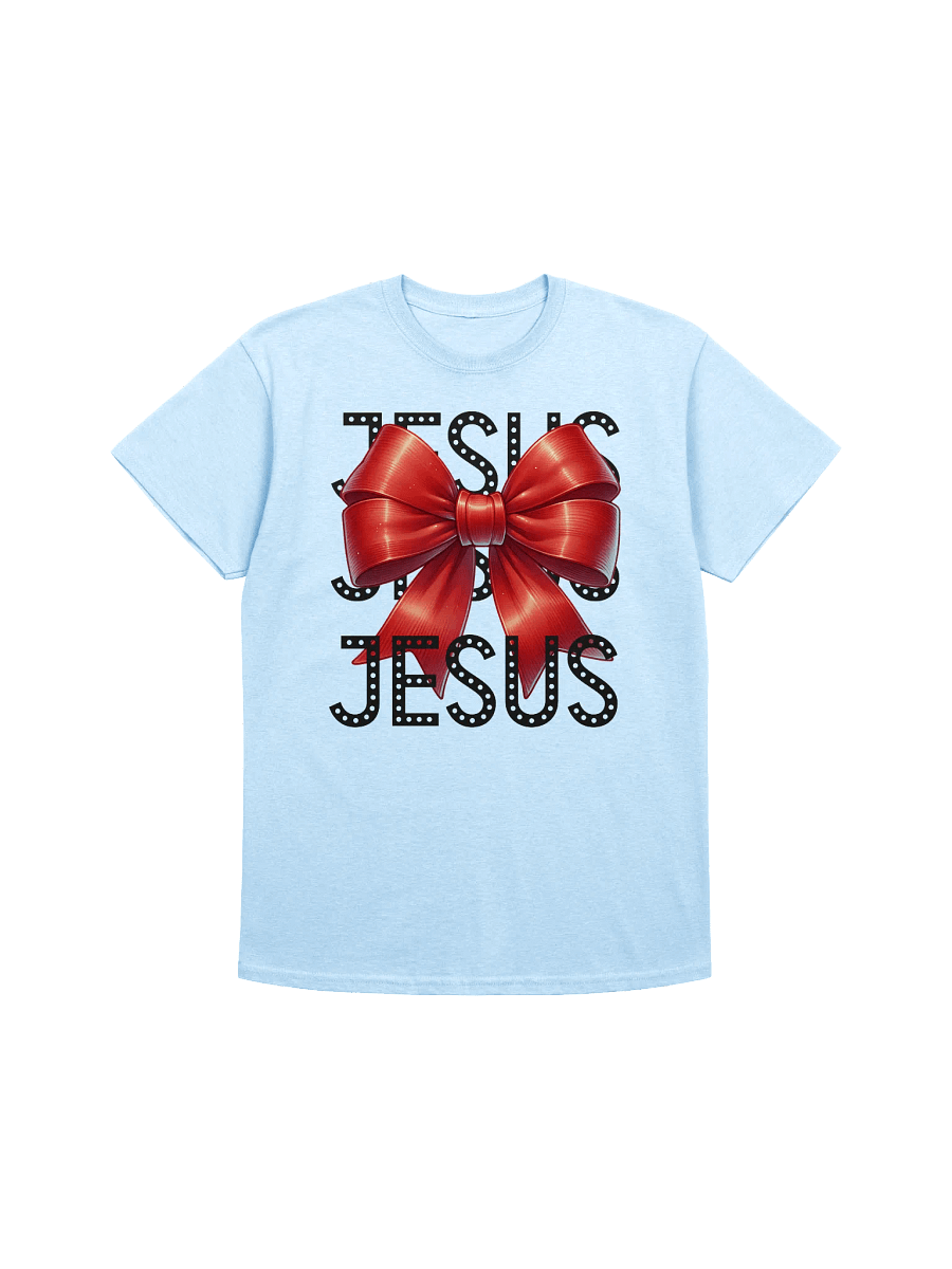 JESUS Bow Charm Gildan Heavyweight T-Shirt product image (1)