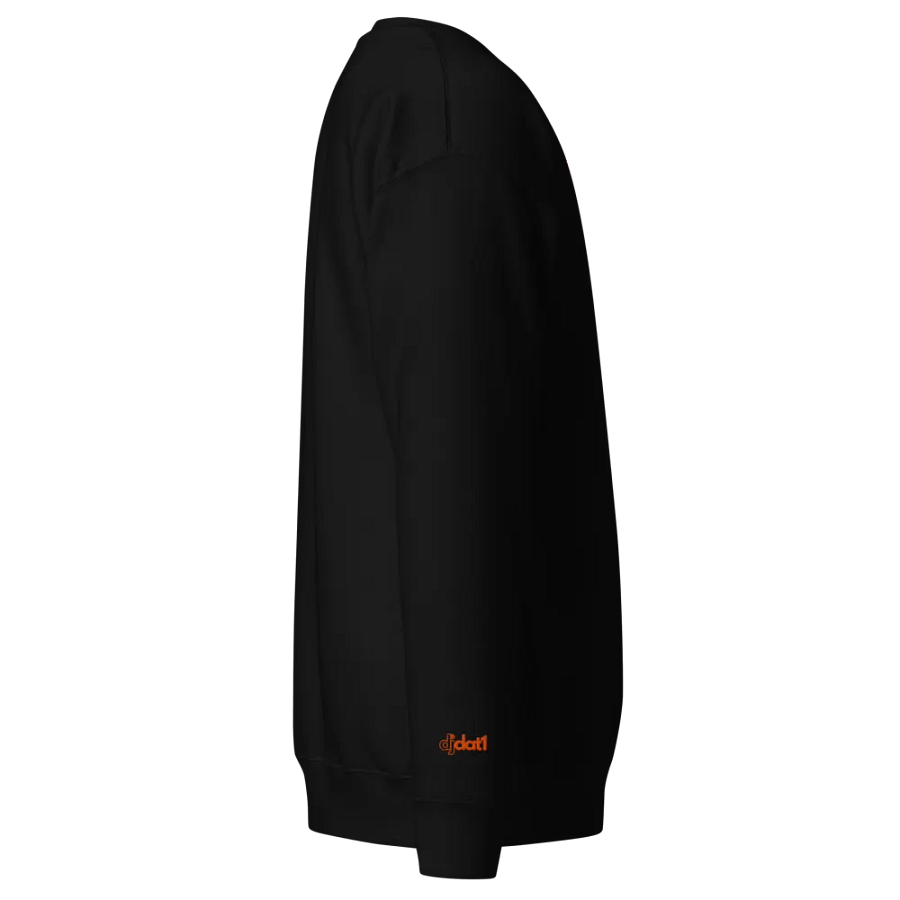 [DAT1] Premium Black Sweatshirt w/Embroidered logo (mango logo) product image (2)