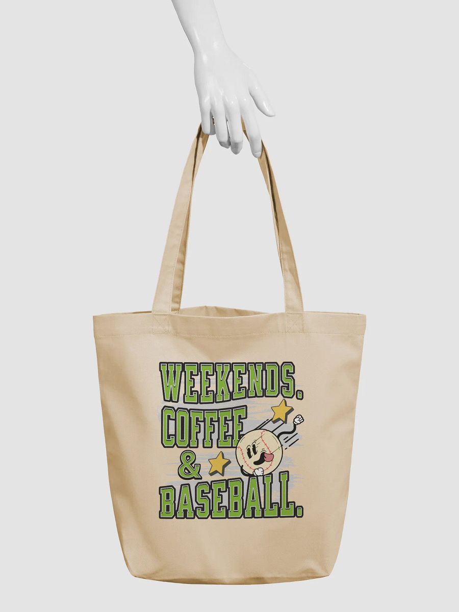 Weekends Coffee And Baseball Flying Tote Bag product image (6)