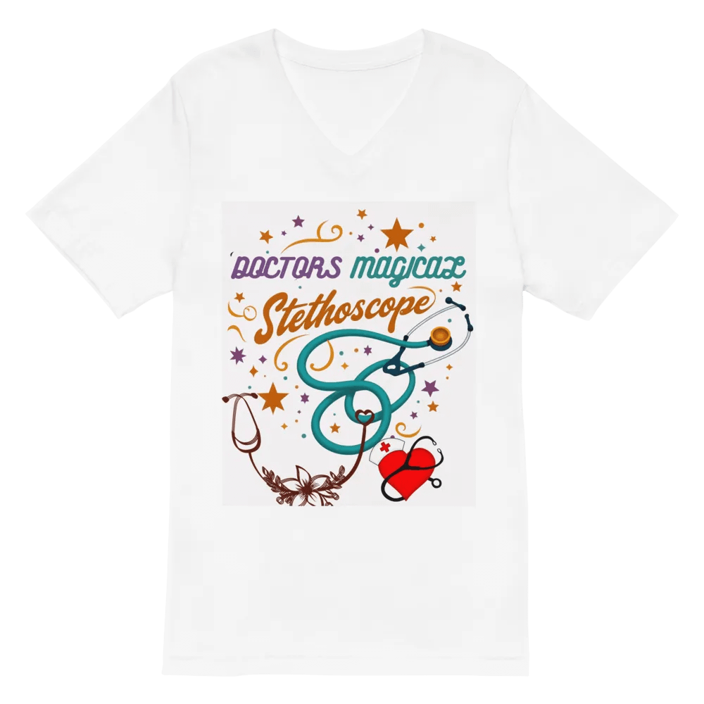 Stylish doctors Magical Stethoscope v-neck tee product image (6)
