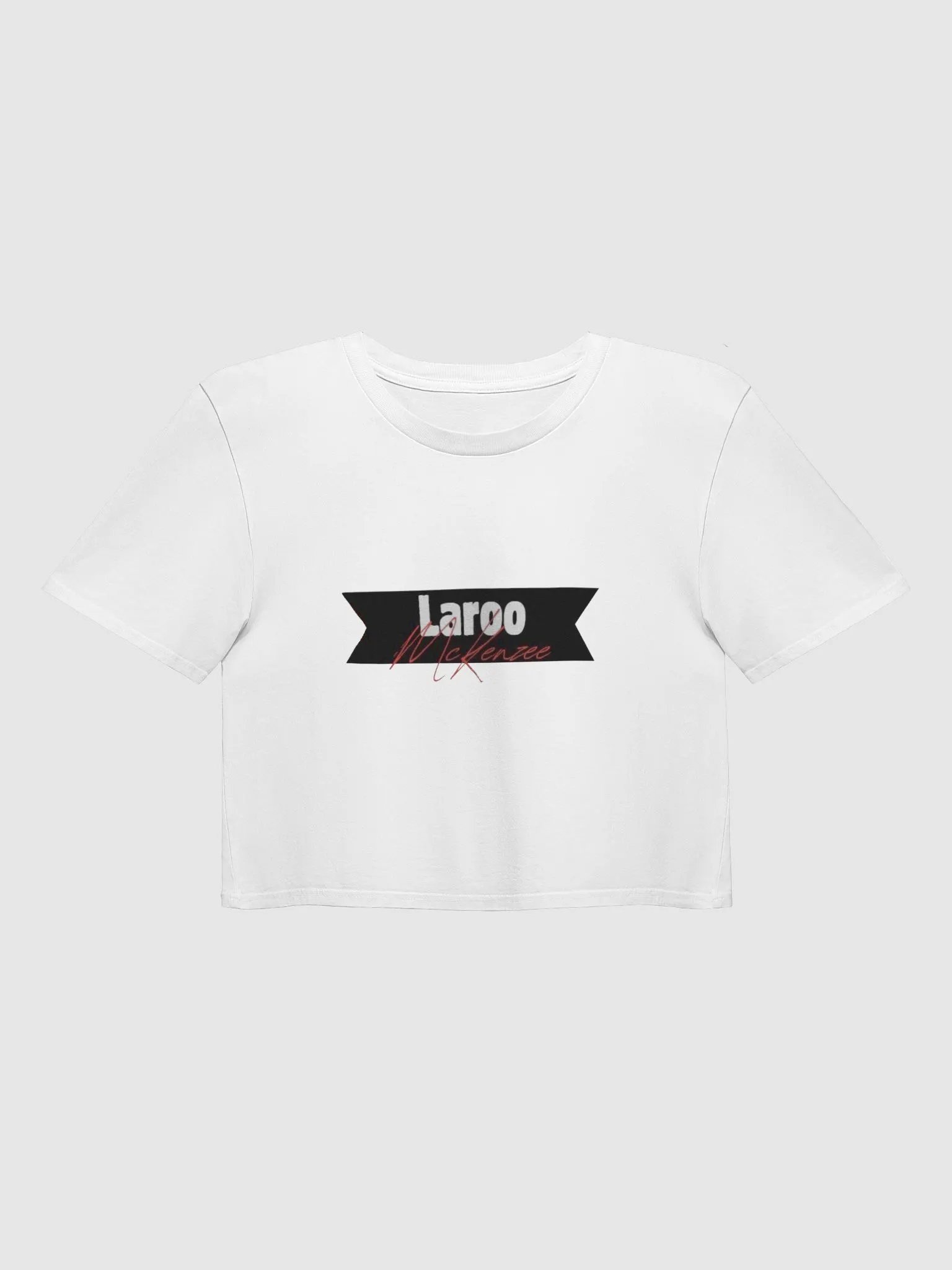 Laroo's Signature Crop Top (White) product image (1)