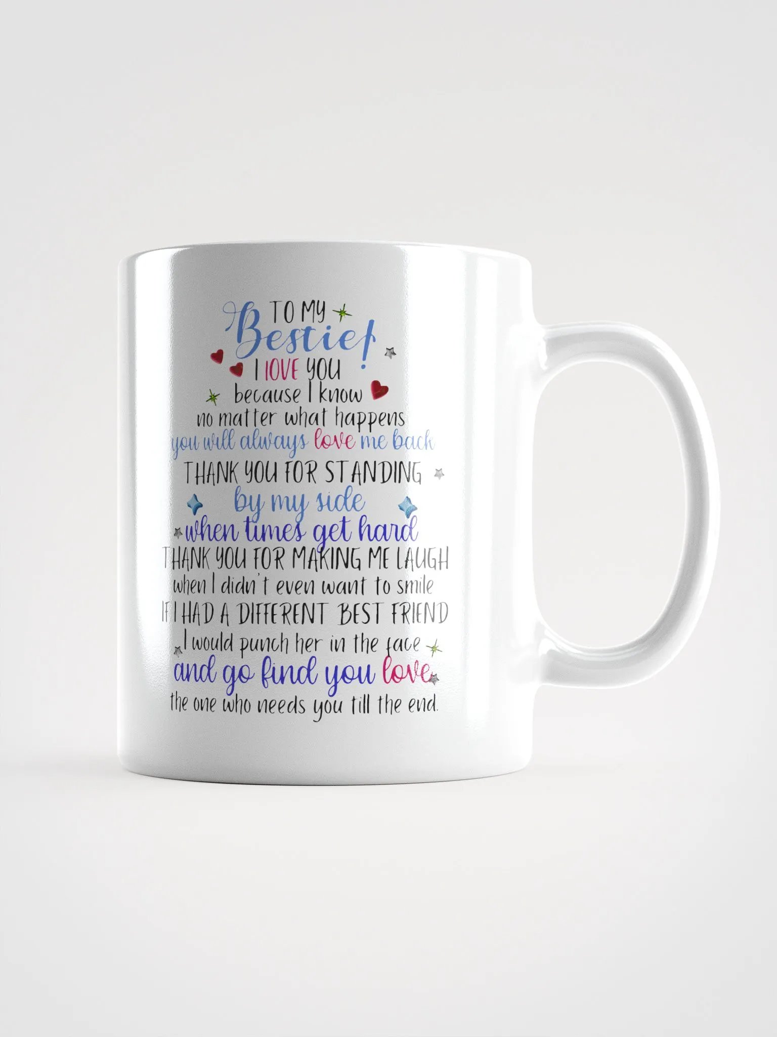 To my Bestie football mug product image (3)