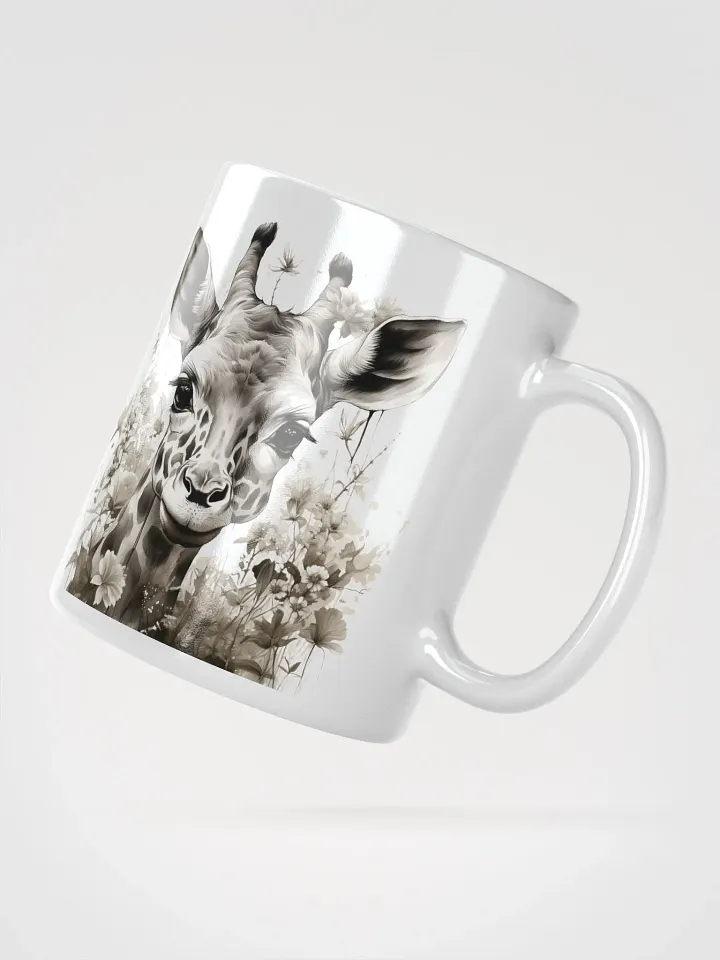 Mirrored Giraffes Floral Mug product image (5)