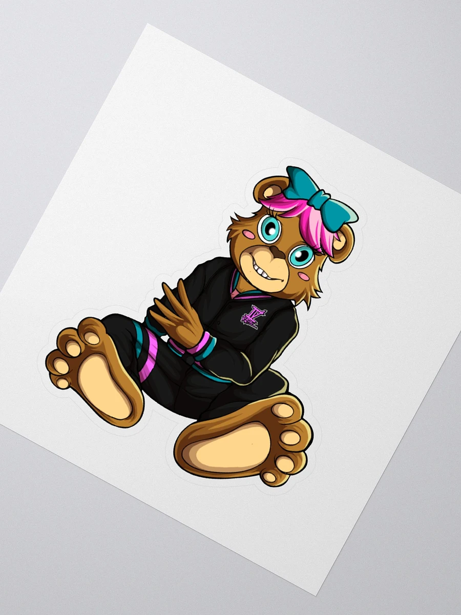 Sitting Girl Bear Sticker product image (2)